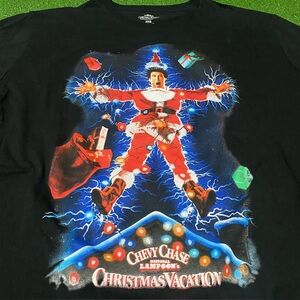 National Lampoon’s Christmas Vacation Movie Cover Art T-Shirt 3XB Black